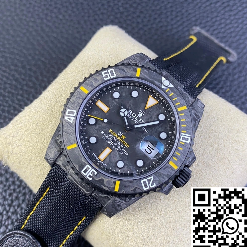 Factory Black Fiber Submariner Rolex Bezel Carbon DIW VS 0313